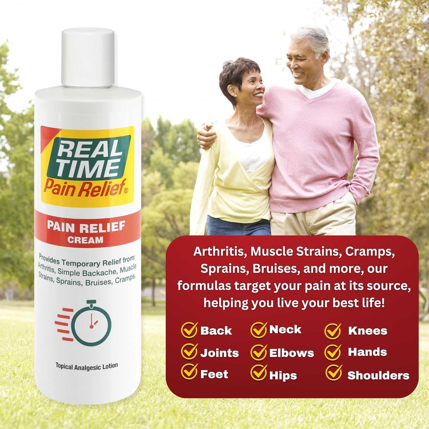 Creme Real Time Pain Relief 85g | 17 Ingredientes Naturais para Alívio Eficaz - Imagem 9