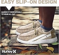 Vista 4 de Hurley Melky - Zapatos de lona para niños y niñas, mocasines con cordones