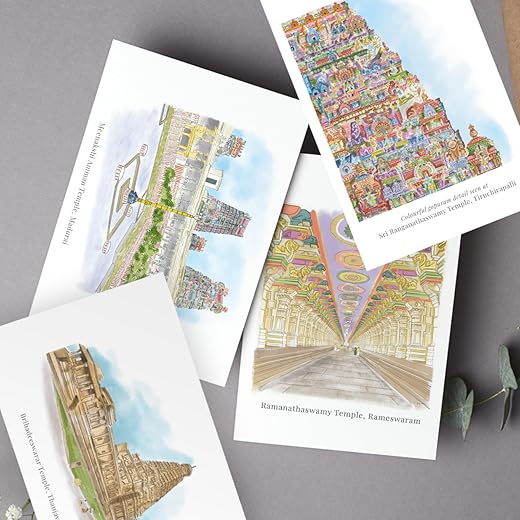 Postcards - Temples of Tamil Nadu Pack of 4