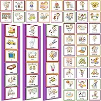 Vista 8 de Geyee 60 tarjetas de horario visual para niños, tabla de rutina diaria, planificadora de pared, tarjetas a granel para autismo