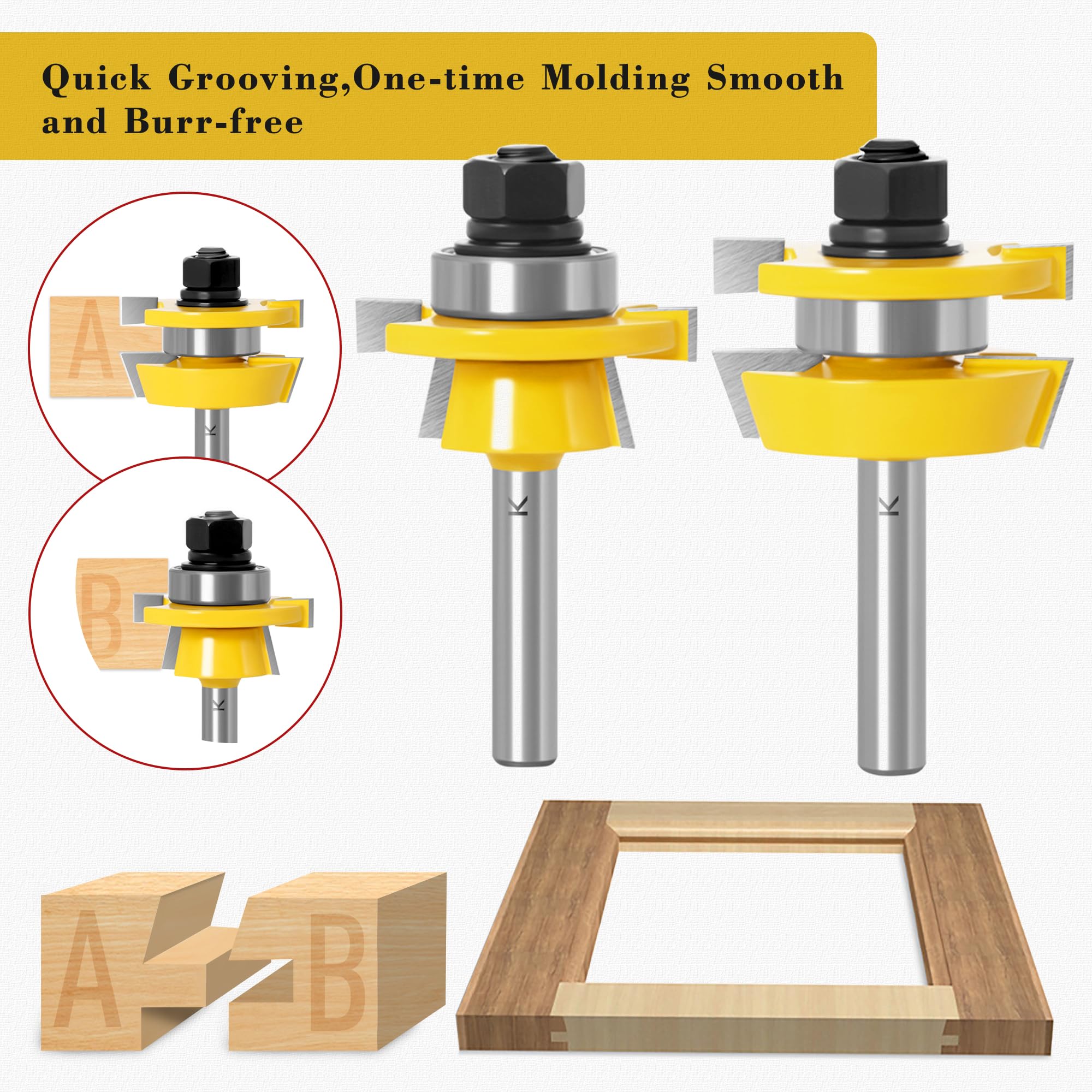 Carbide Router Bits - Shaker Rail & Stile -4