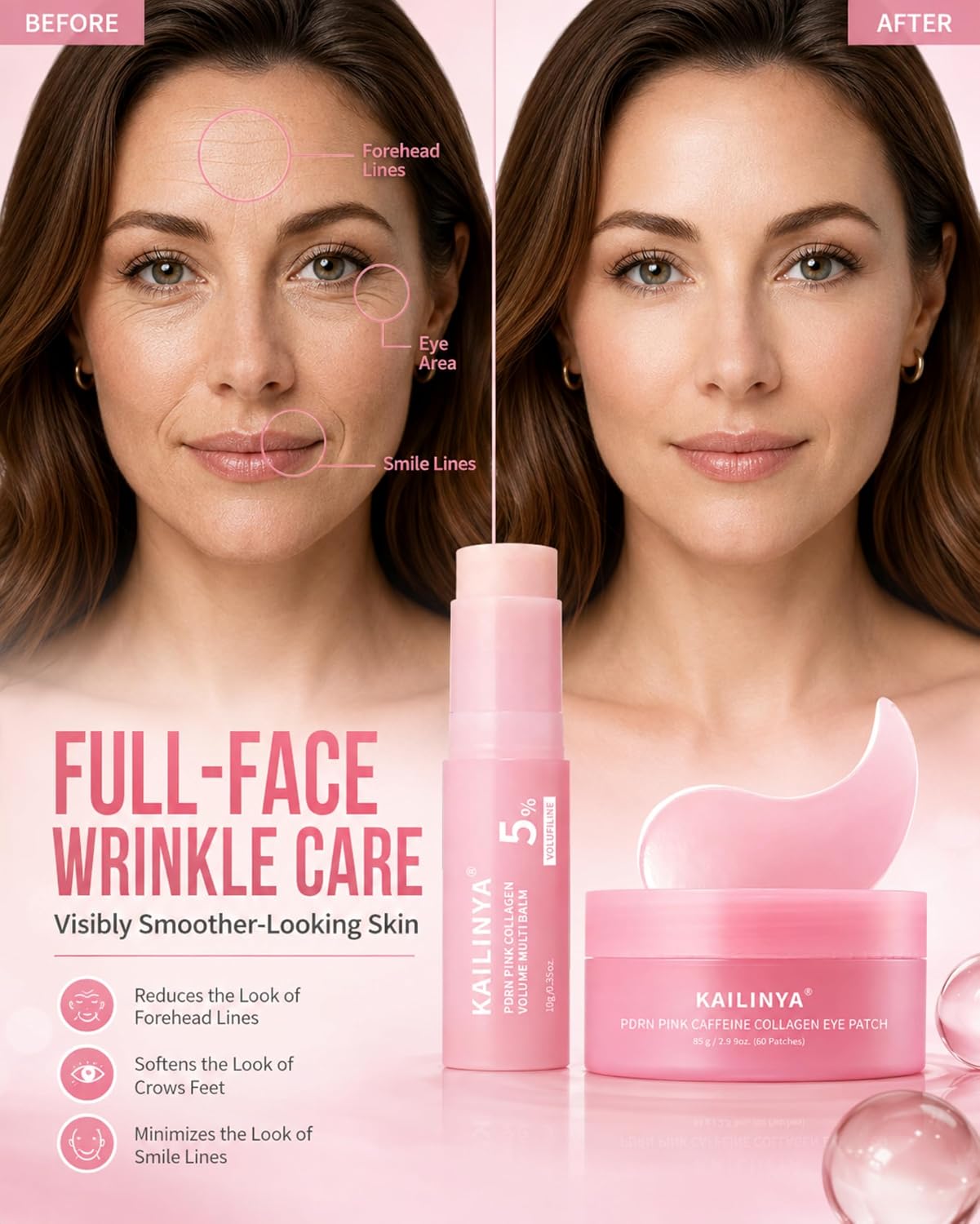 PDRN Stick Balm for Face, Under Eye Care,Collagen Hydrating Moisture