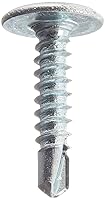 Vista 2 de Small Parts 0812KPM - Tornillo autoperforante de acero, acabado chapado en zinc, cabeza modificada de armadura, Phillips Drive, punta de taladro #2