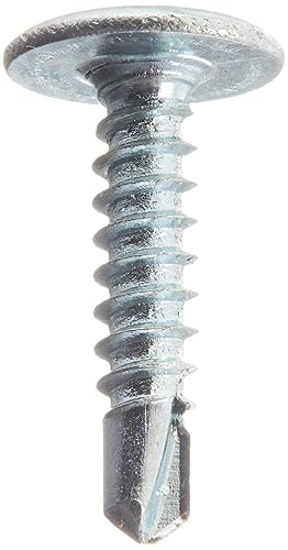 Miniatura 2 de Small Parts 0812KPM - Tornillo autoperforante de acero, acabado chapado en zinc, cabeza modificada de armadura, Phillips Drive, punta de taladro #2,