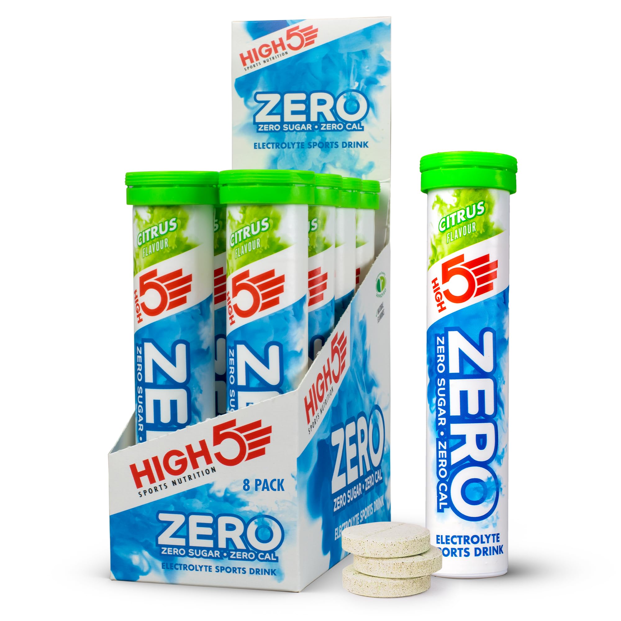 HIGH5 ZERO Electrolyte Tablets for Hydration, Citrus, 160 Tablets