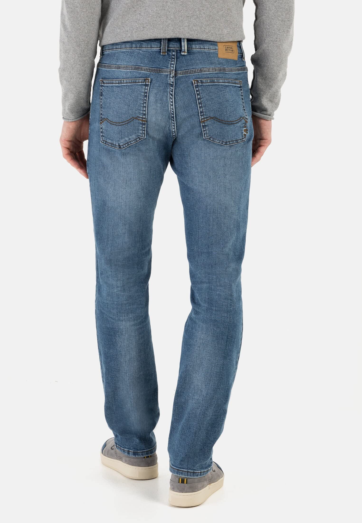 camel active Jeansy o luźnym kroju Woodstock Stretch - spodnie jeansowe Mężczyźni