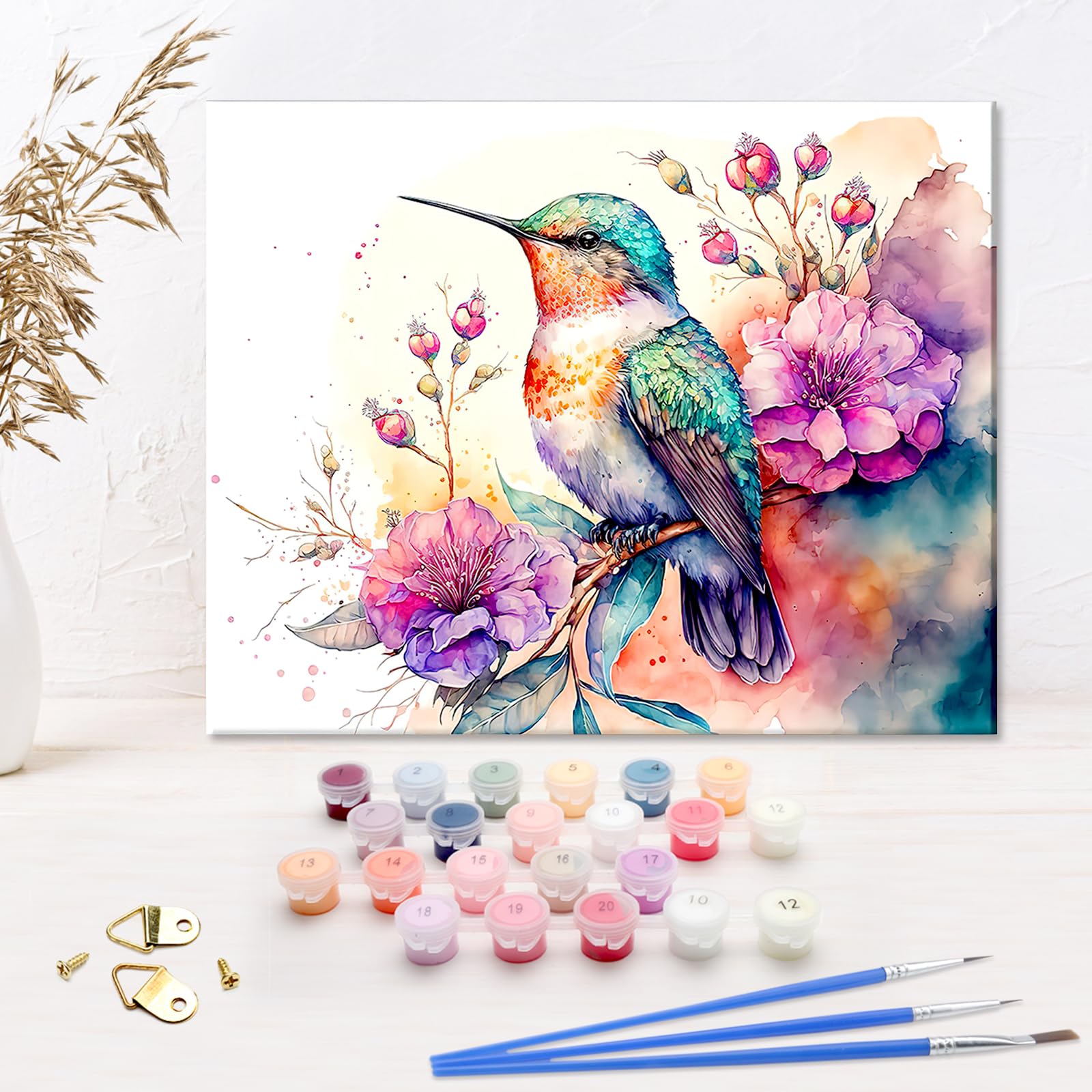 Kit Peinture Par Numéros – Oiseaux Sauvages – Adultes & Débutants