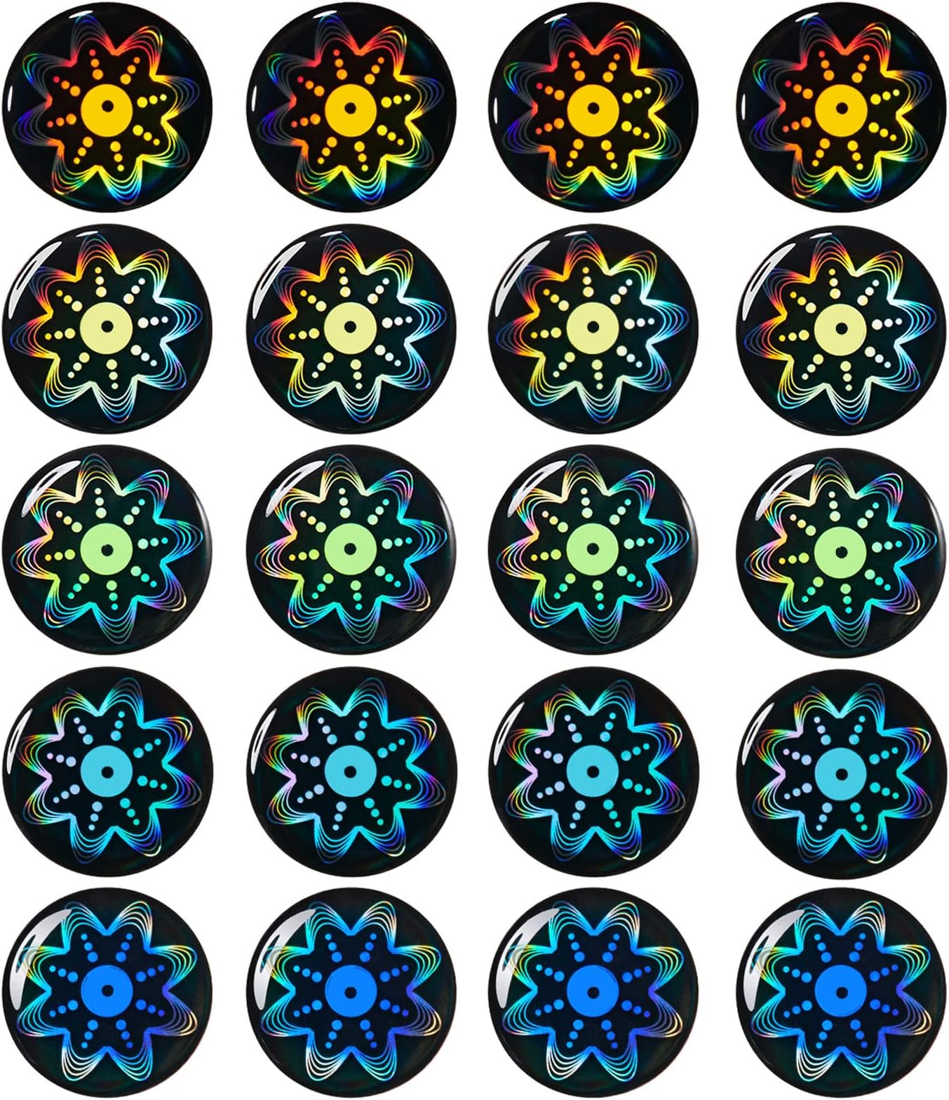 Zonon 18 Pieces Emf Stickers Emf Blocker for Cell Phone Radiation Equipment Neutralizers Devices Accessories for Laptops Computers (Delicate Style)