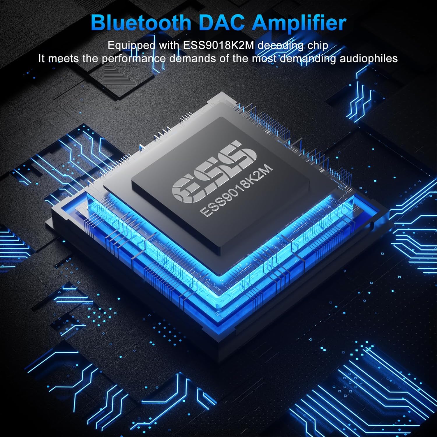 DAC Bluetooth Amplifier with ESS9018K2M chip