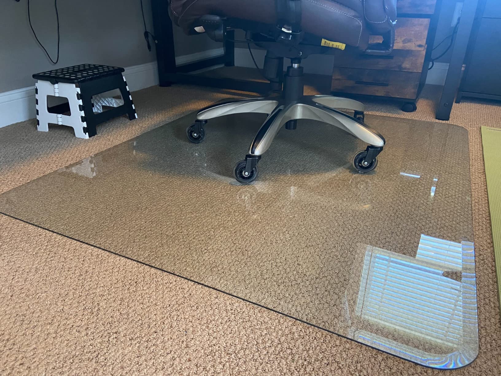 33/mo Finance Premium Tempered Glass Chair Mat with Exclusive