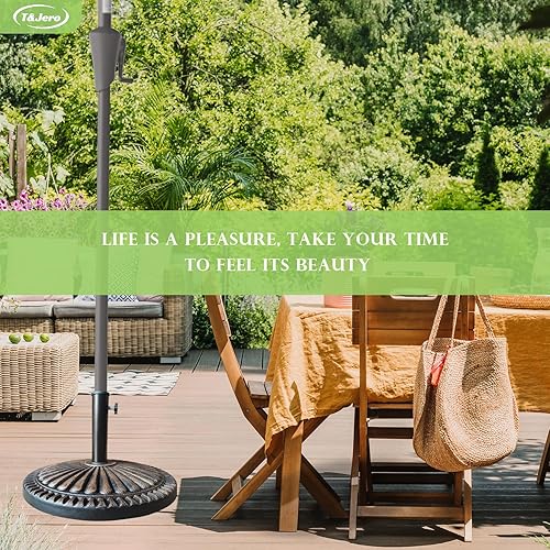 Miniatura 2 de T&Jero Base redonda de 40 libras para exteriores, color bronce