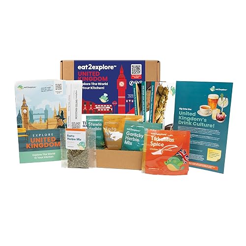 Miniatura 20 de eat2explore Kit de cocina global: recetas auténticas, especias esenciales, diversión cultural y maridajes de bebidas expertas, perfecto para citas