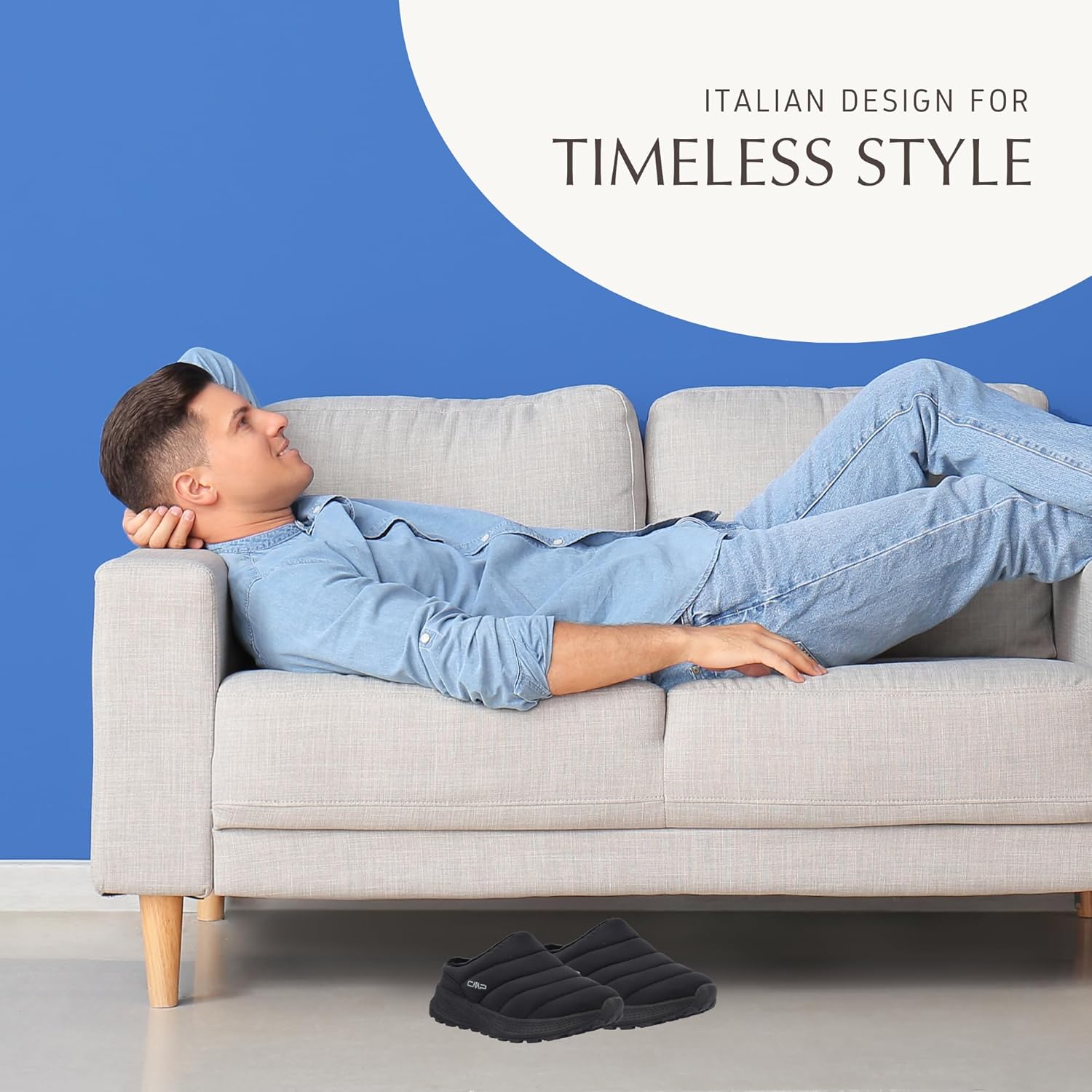 CMP HERTYS Men’s Indoor Outdoor Slippers – Warm Cushioned Slip-On with EVA Sole for Home & Errands – Stylish & Comfortable - Image 5