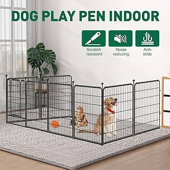 ＤＯＧＳ Amazon.com: GXSDJ Metal Dog Playpen,Dog Fence Exercise Pen
