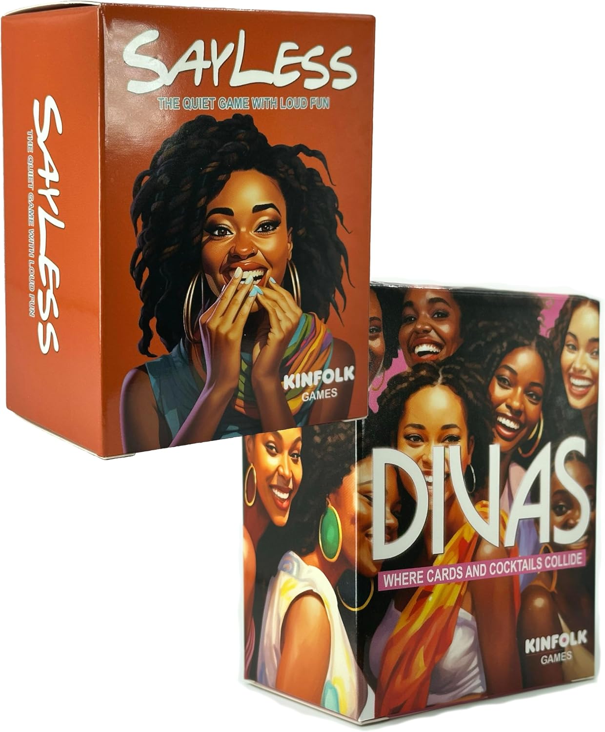 Kinfolk SayLess & Divas: The Ultimate Ladies' Night Game Bundle for Fun, Laughter, and Bonding