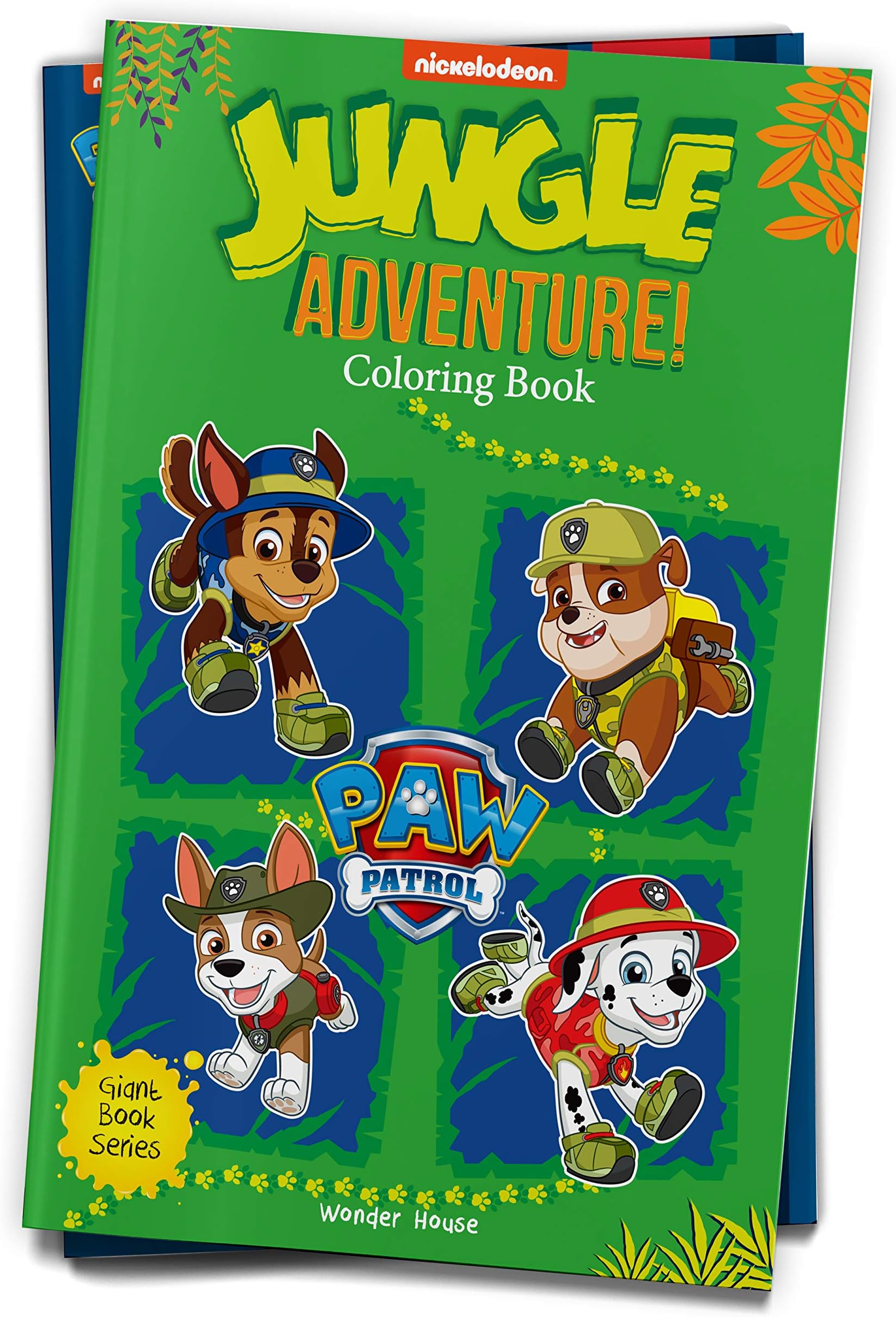 Jungle Adventure! : Paw Patrol Giant Coloring Book For Kids