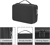 Vista 2 de RHCOM Portable VR Storage Case Compatible with Oculus Quest 2 All-in-One VR Gaming Headset and Touch Controllers. with Silicone Face Cover, Lens