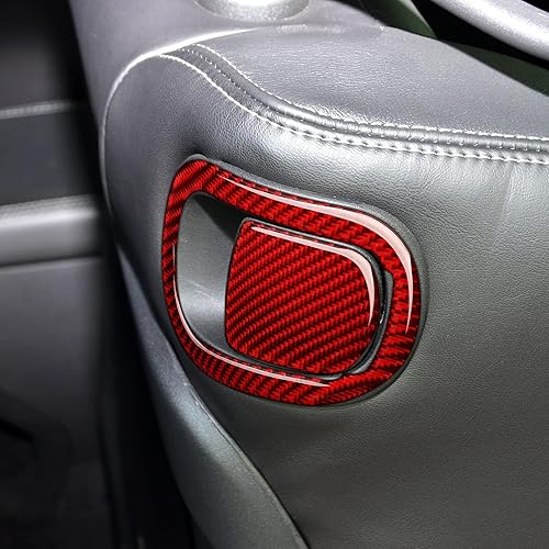 Vista 21 de Para Dodoge Challenger 2015 2016 2017 2018 2019 2020 2021 2022 2023 Accesorios Car Cup Holder Decor Calcomanías Calcomanías de fibra de carbono