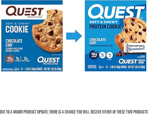 Miniatura 2 de Galleta de proteínas Quest Nutrition aptas para la dieta Keto rica en proteínas baja en carbohidratos sin soja