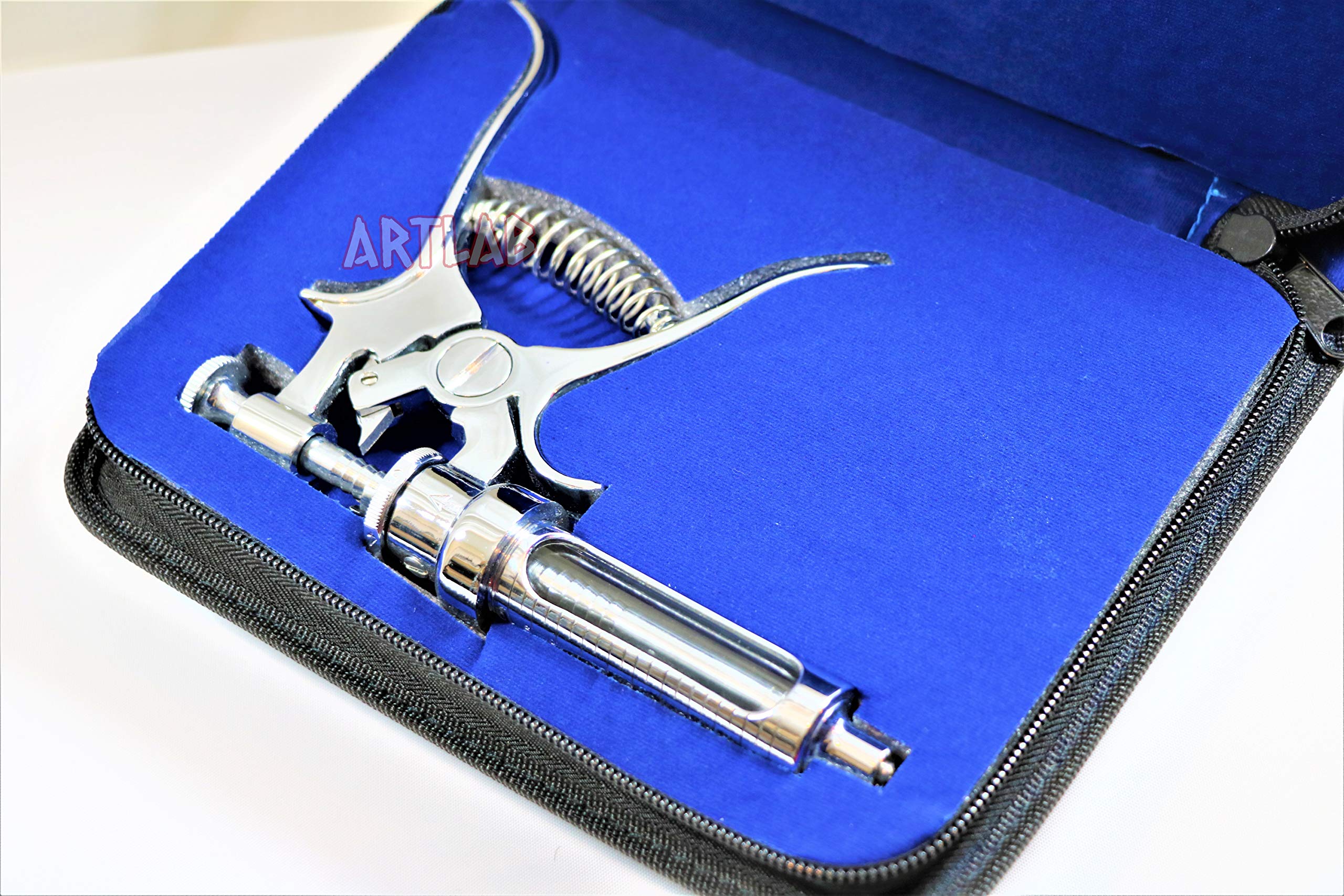 HIGH GRADE HAUPTNER DOSING SYRINGE AUTOMATIC MULTI DOSAGE 10CC FOR VACCINATING LIVESTOCK ( CYNAMED )