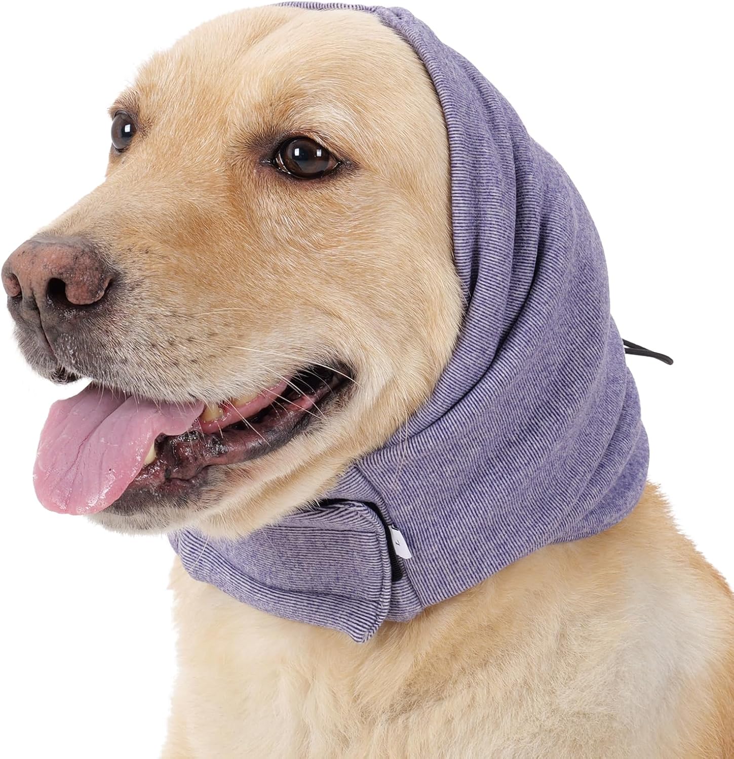 Lelepet Dog Snood, Dog Ear Muffs Noise Protection, Quiet Ears for Dogs, Dog Ear Protector, Dog Ear Cover for Anxiety Relief, Dog Head Wrap, Dog Calming Hood for Fireworks Thunder Grooming, Purple S