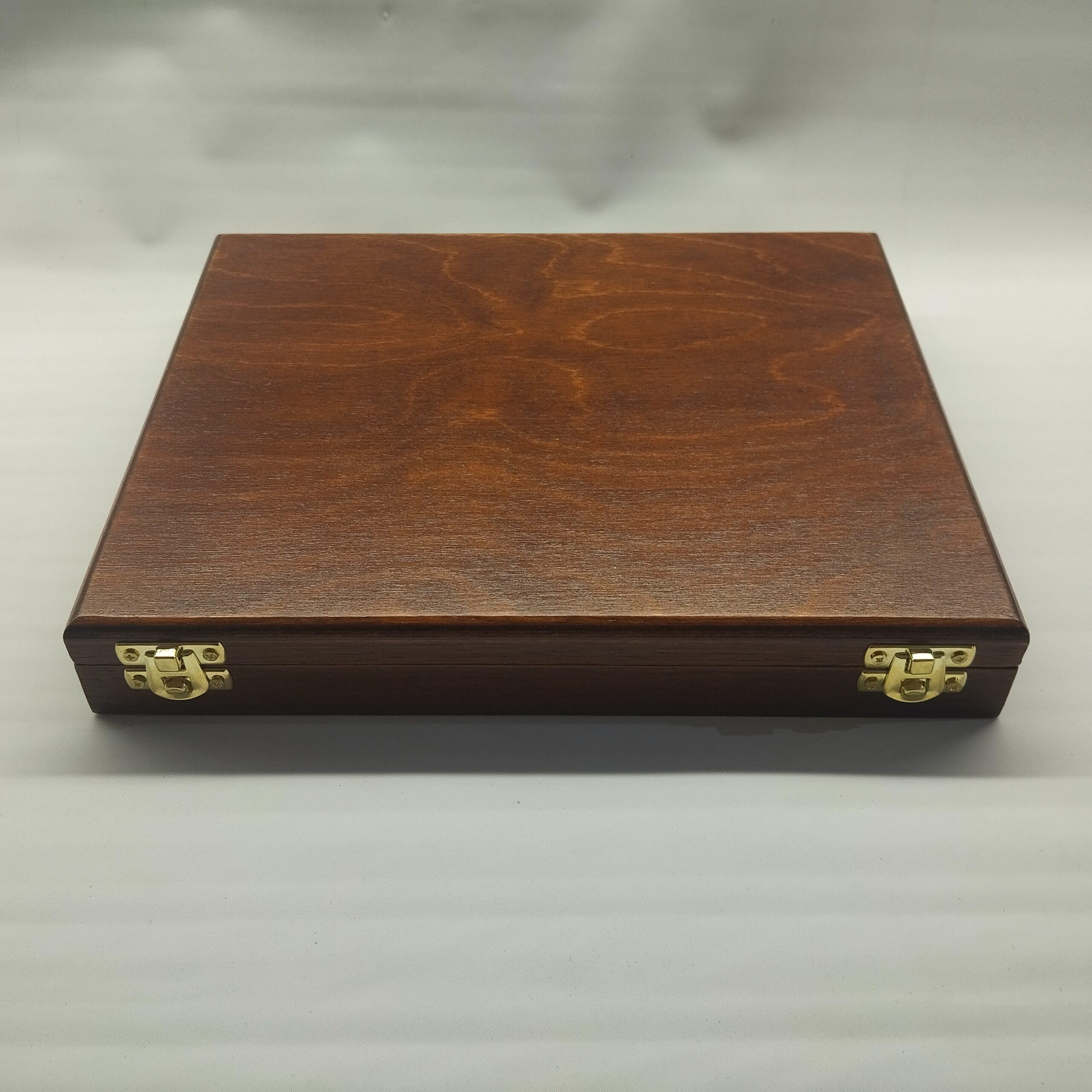 Caja monetario para monedas y medallas de colección, madera maciza hecha a mano, 20 compartimentos, interior aterciopelado, numismática, artesanía italiana