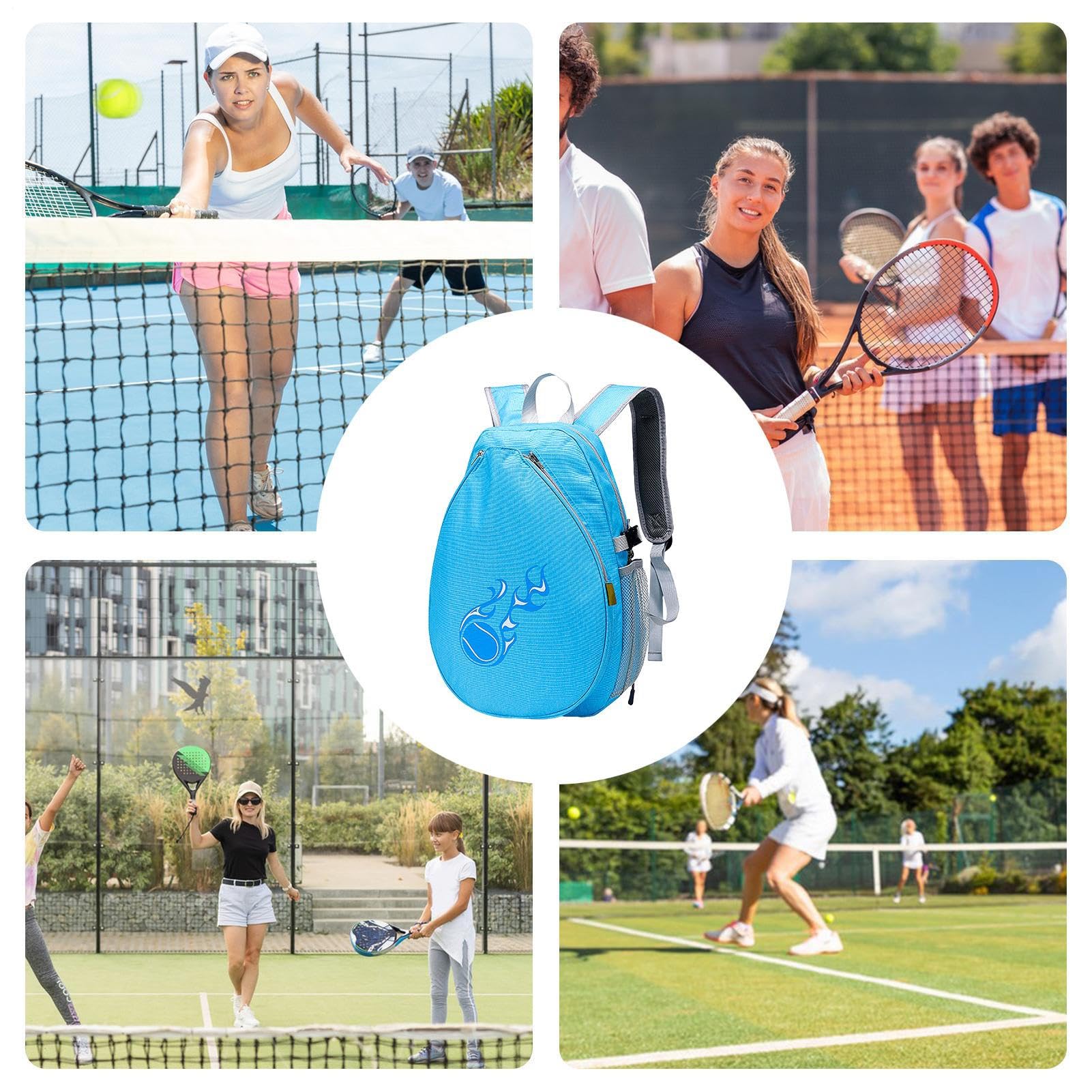 Torba tenisowa dla dzieci, plecak na rakietę Pickleball, torba sportowa, organizer, dla chłopców, młodzieży, początkujących, sportowców, ubrania, ręczniki, lekcje, turnieje, obóz, szkoła, podróż