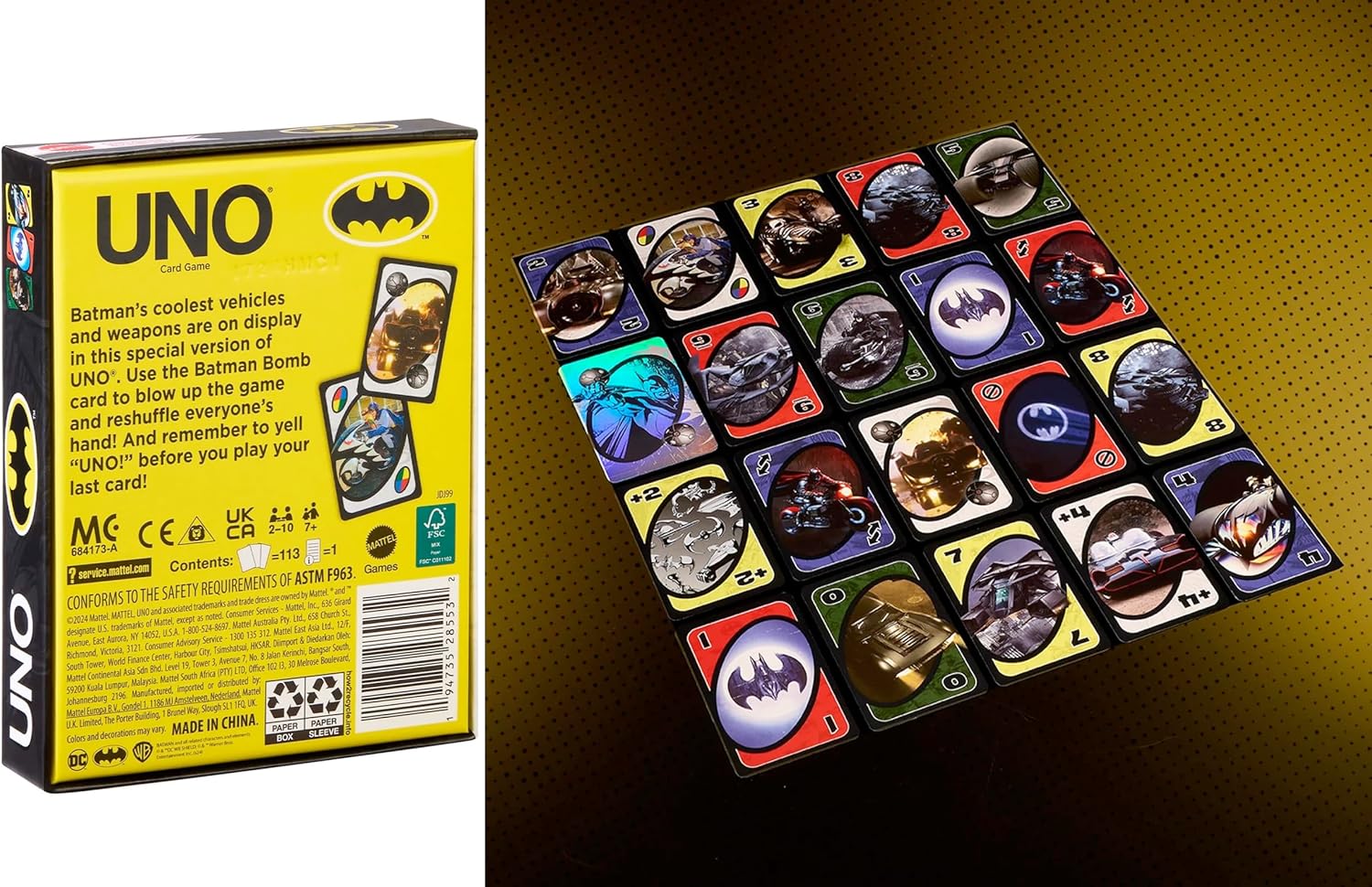 Knight Bat Wonder Batman Pop! Figure Patchwork DC Hero Card Pack with Retro Batmobile Forever Wheels Premium + Bitty pop Blind Bag - Image 7
