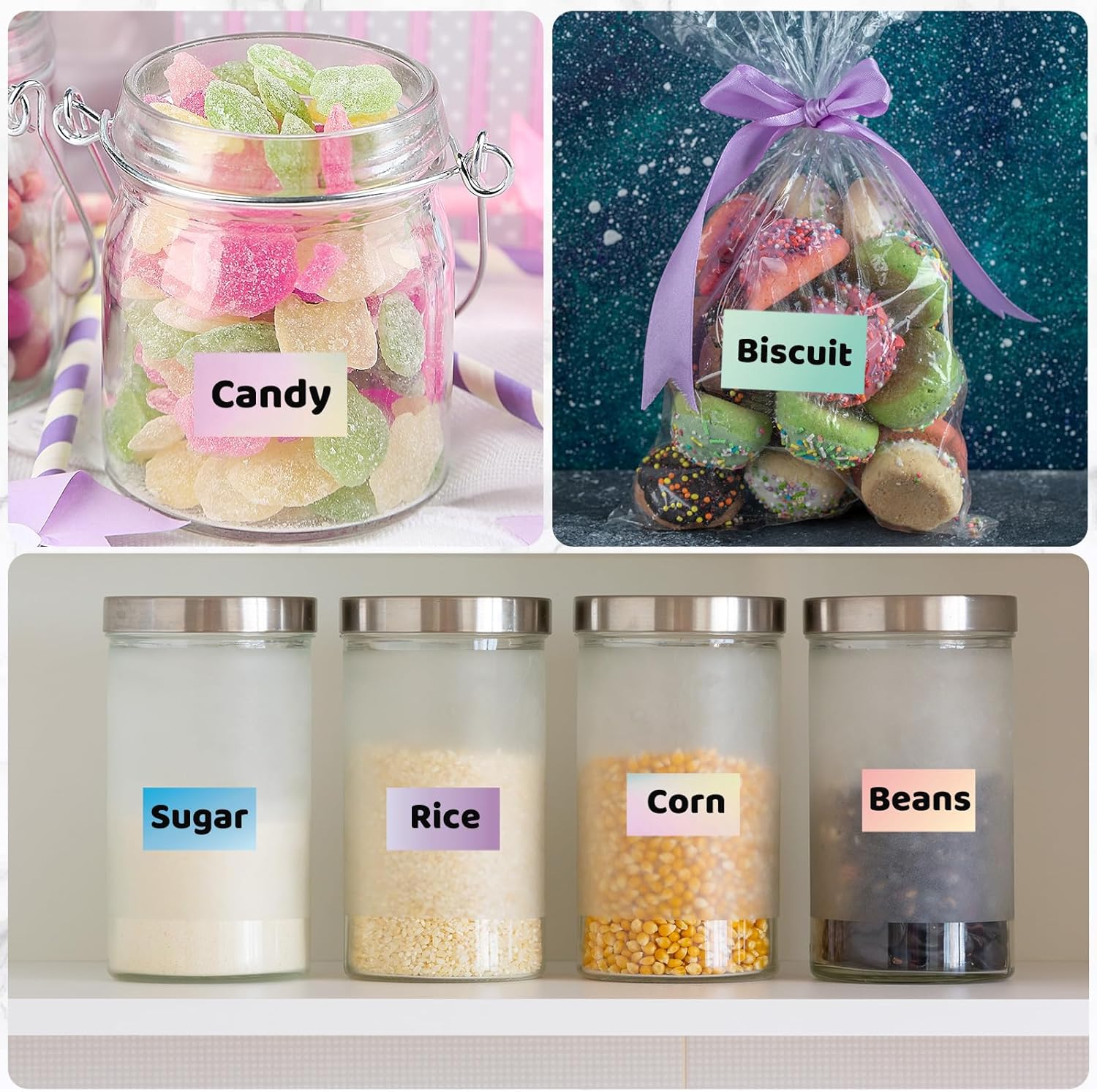 2500 Pcs Thermal Sticker Labels 1. 25 x 2. 25 Inch Rectangle Direct Thermal Labels Self Adhesive Multipurpose Printer Stickers for DIY Logo Design, Qr Code, Name Tag - Image 5