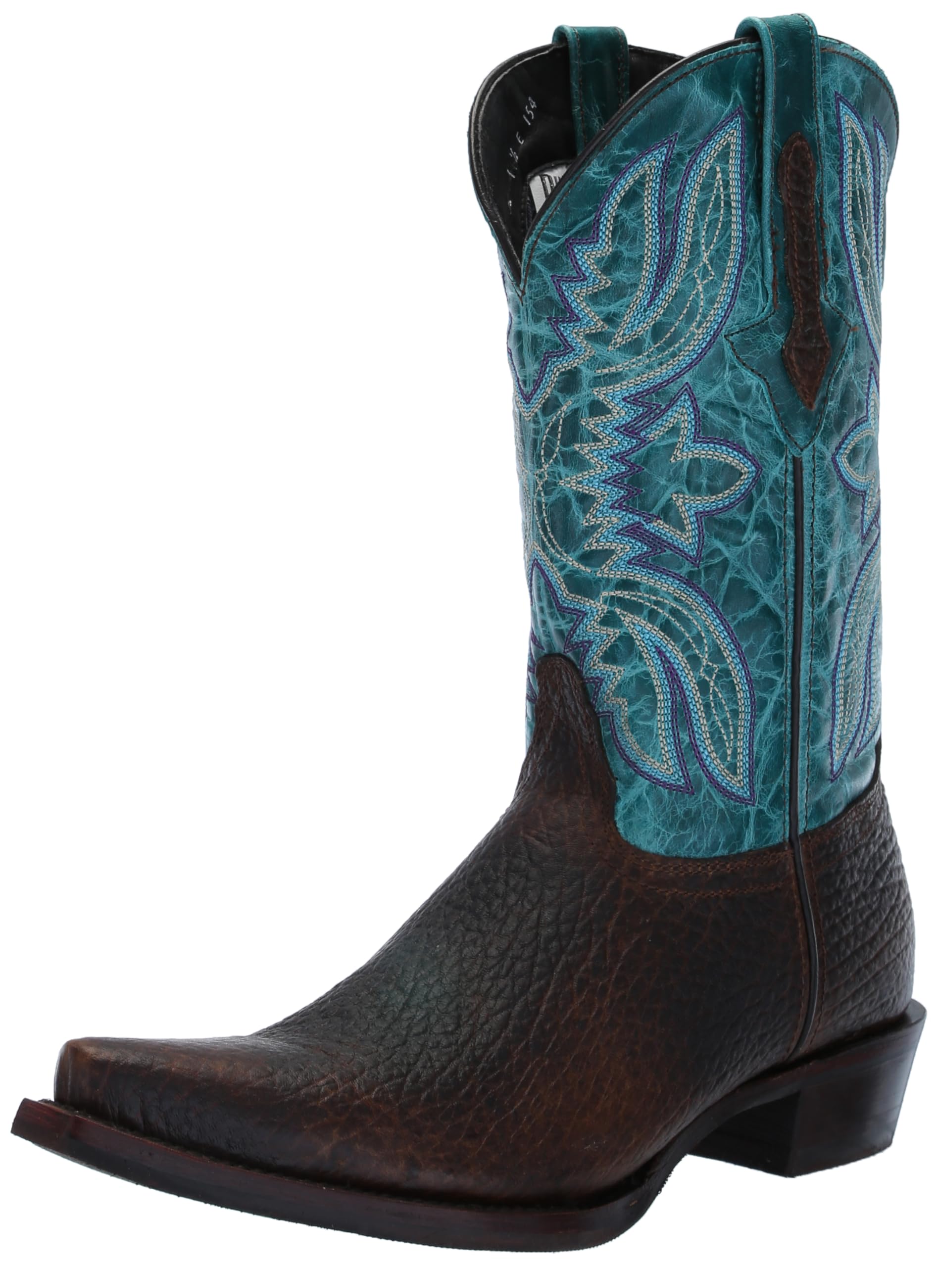 DingoDingo Mens Rio Lobo Embroidered Snip Toe Casual Boots Mid Calf - Black