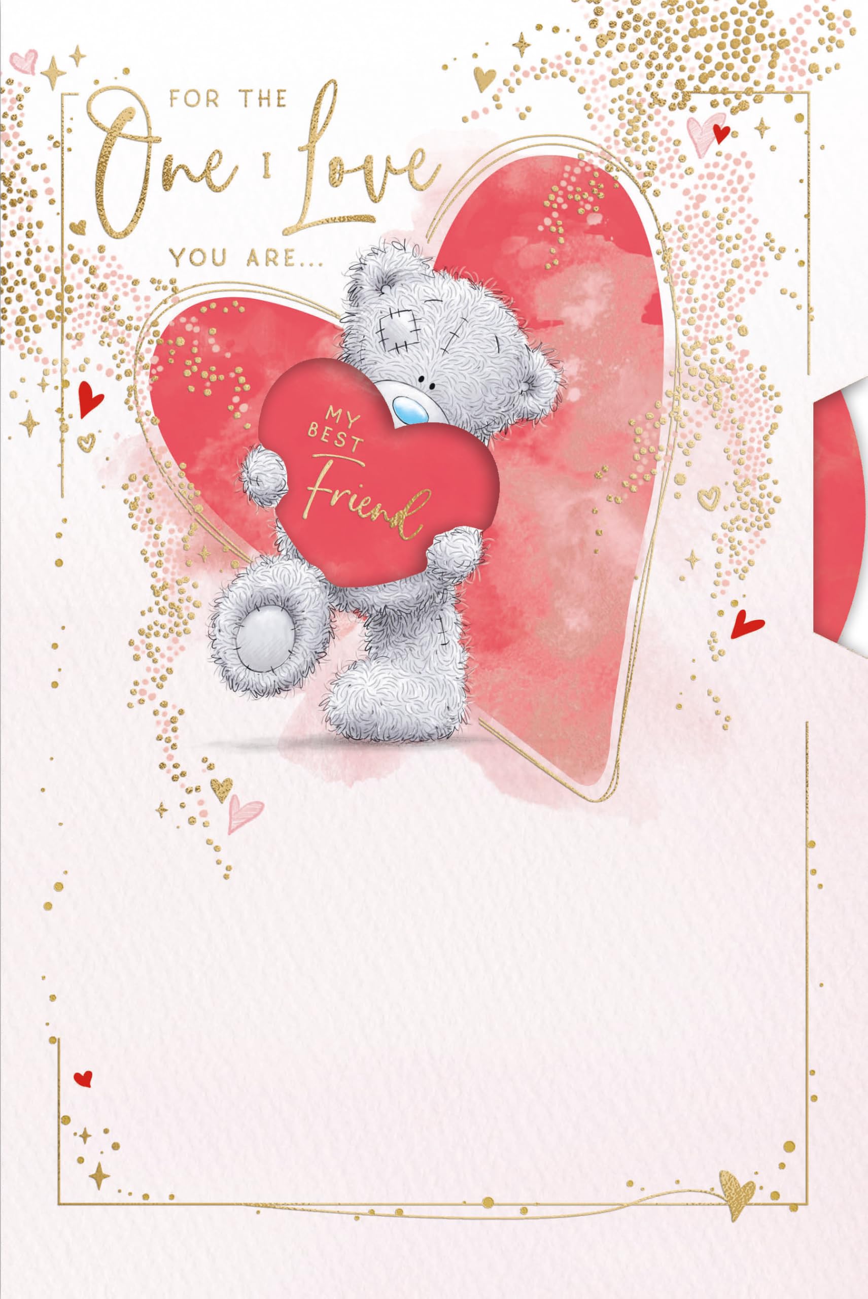Me To You Bear One I Love Spinning Wheel Valentine's Day Card