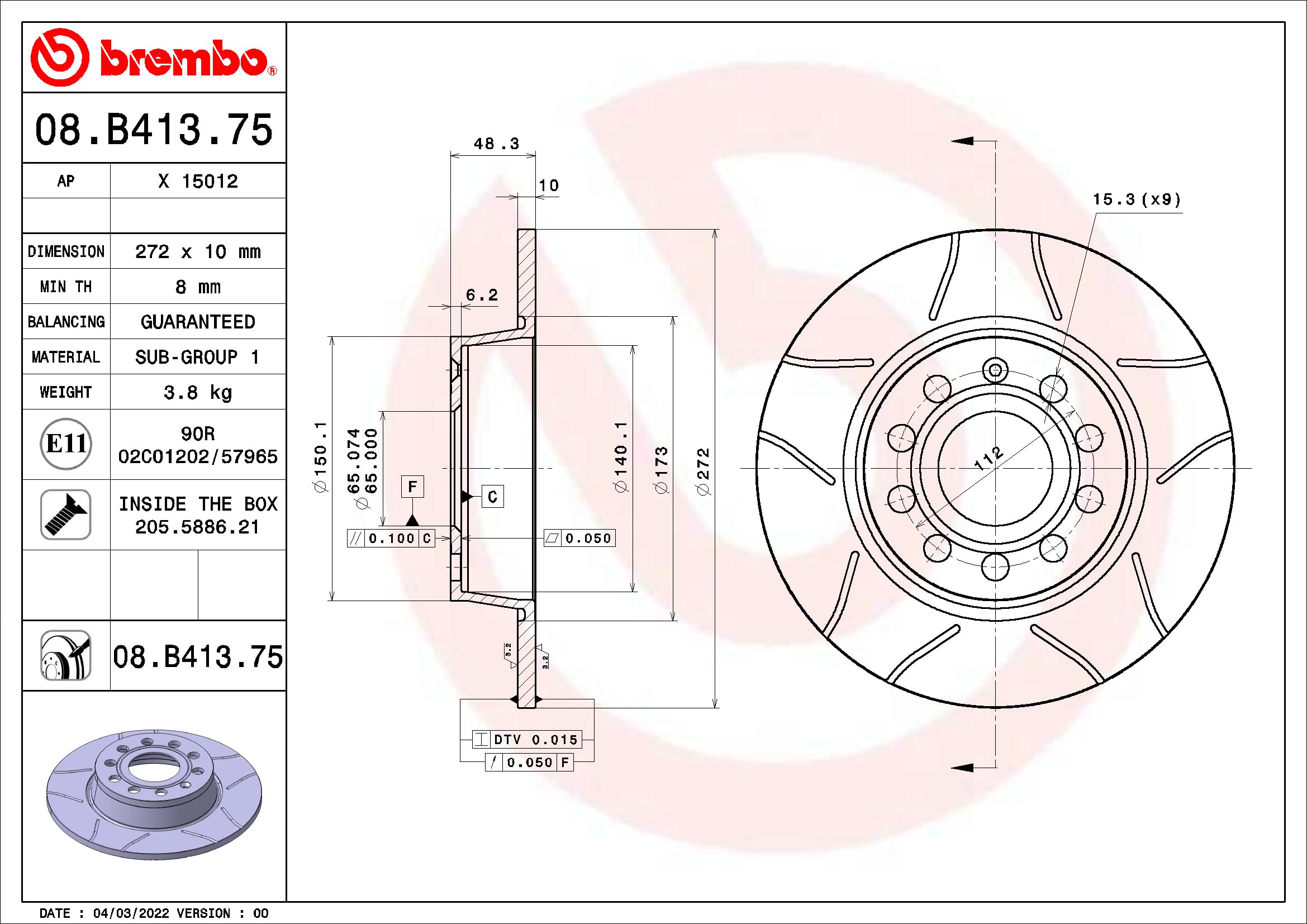 Set 2x Bremsscheibe Hinten Kompatibel mit Audi A1 A3 Cabrio Limo Q2 TT Coupe Skoda Karoq Octavia II Kombi IV Superb Yeti VW 2010-> von Autoteile Gocht