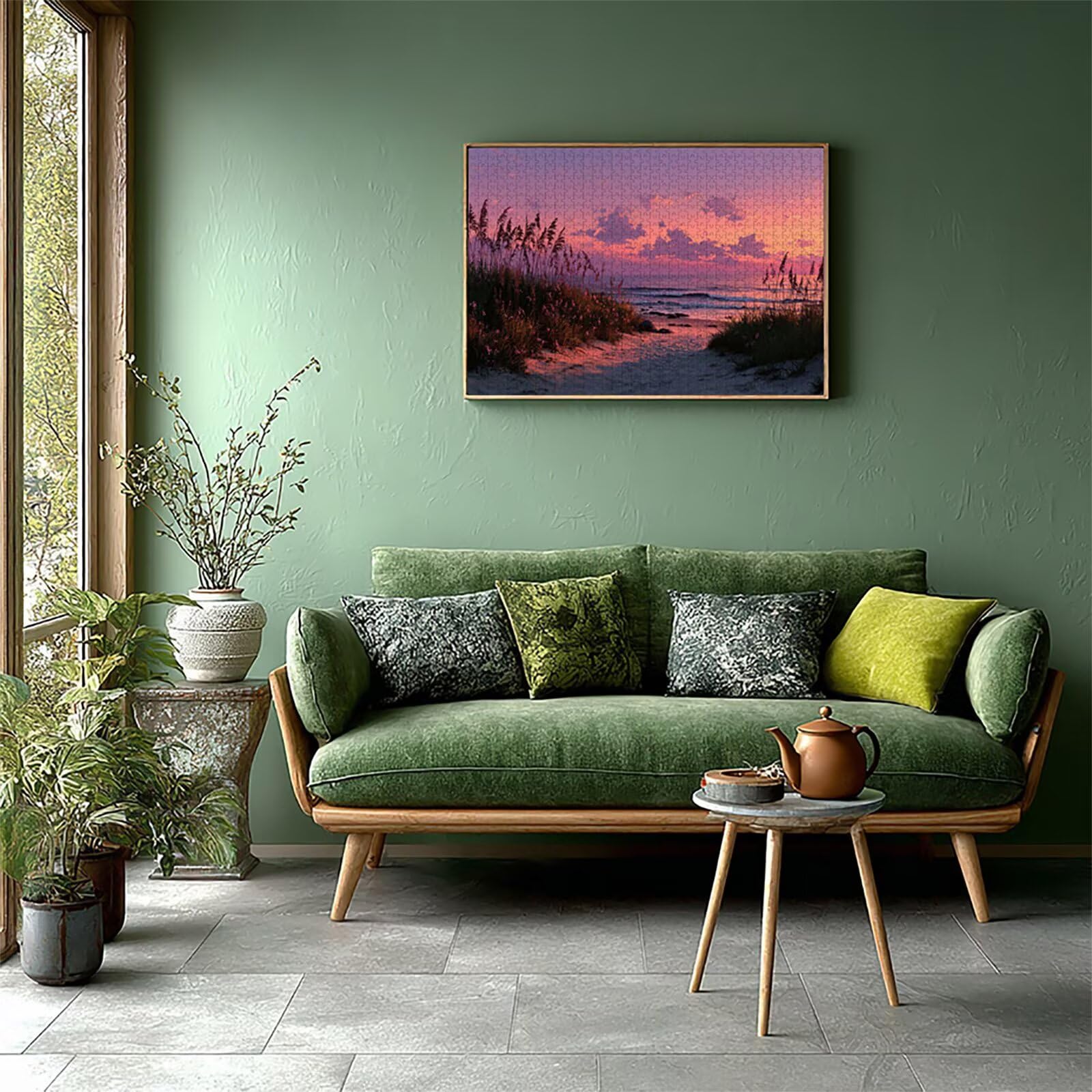 Playa Puzzle Madera 6000 Piezas, Sunset Puzzle Adultos con Caja 179x105cm, Rompecabezas Desafiante, para Hombres Mujeres Adolescente, Juegos de Rompecabezas Creativos, Decoracion Hogar Regalo, 5-7500