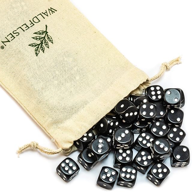 Foto 2 de 6 de Waldfelsen 6, 12, 20, 30 o 50 dados de alta calidad de tamaño estándar de 16 mm de acrílico para juegos…