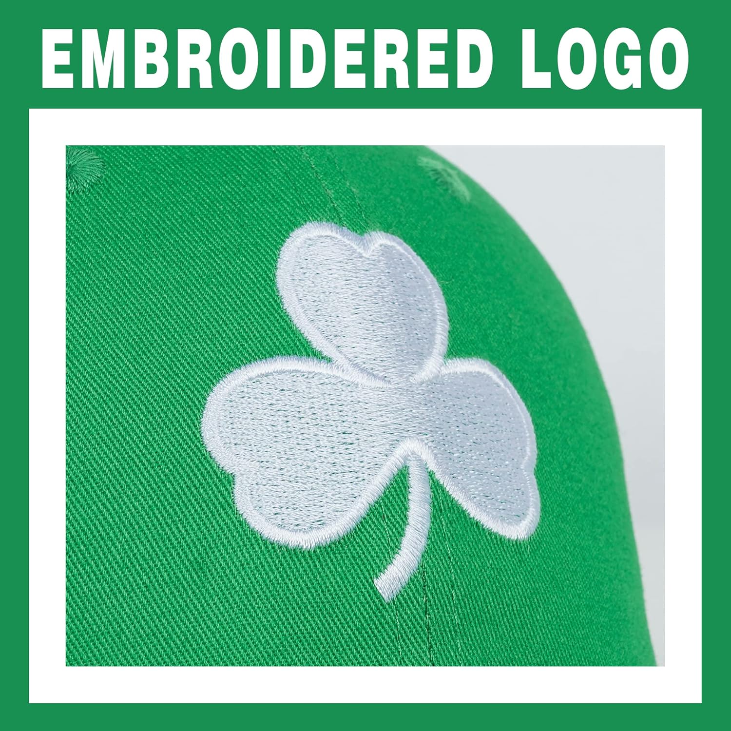 St Patricks Day Hat for Men Women Gifts Saint Pattys Costume Clover Baseball Cap Green - Image 2