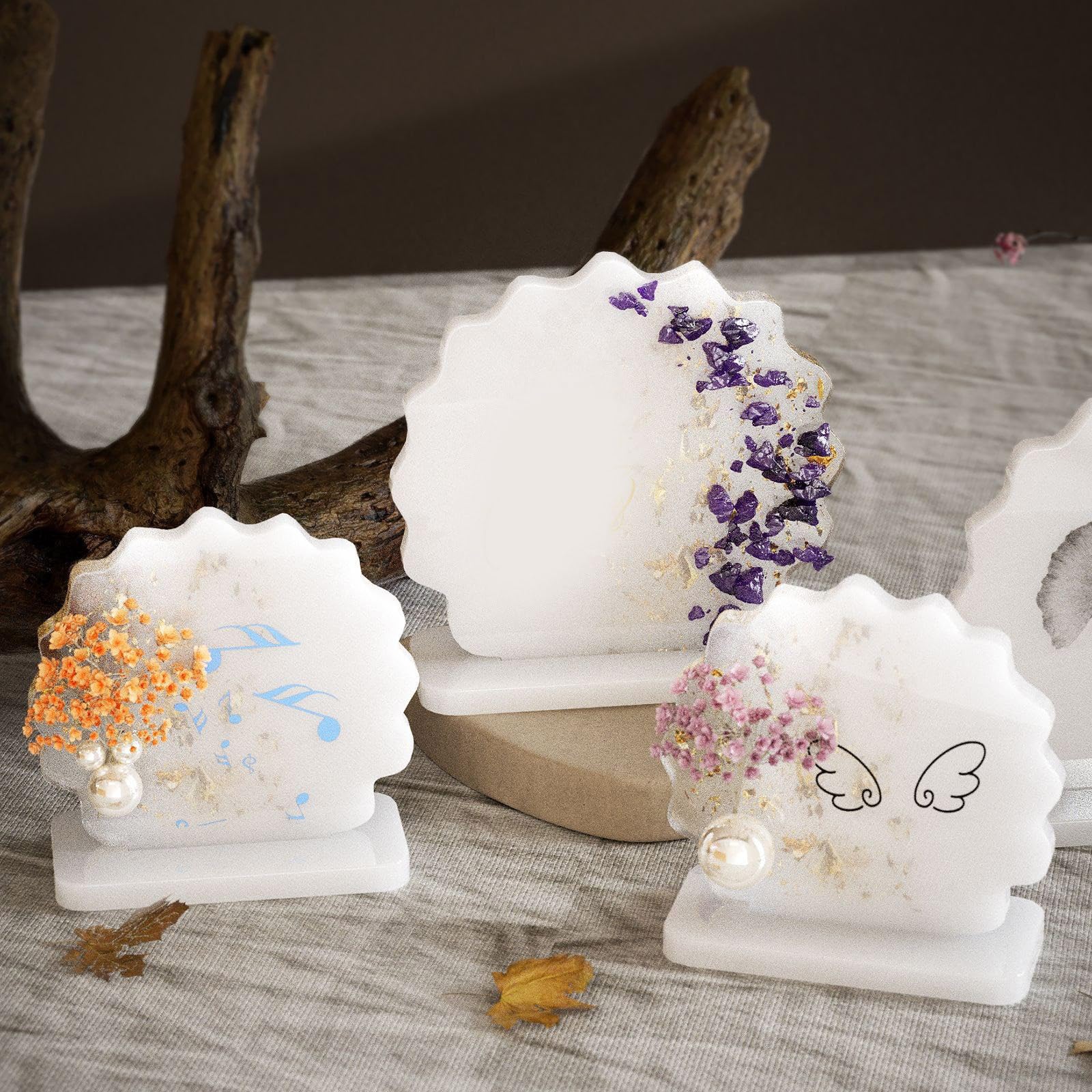 Molde de silicona creativo para decoración del hogar hecha a mano, flores secas, molde de resina, herramienta de fabricación de adornos de escritorio, molde de silicona reutilizable