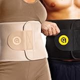Waist Trimmer Belt Bundle for Men & Women – Sweat Band Waist Trainer Belt for a Toned Look - Reinforced Trim and Double Velcro (Yellow & Latte, Large: 9” x 46”)