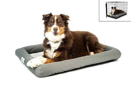 PetFusion Lavender-Infused Dog Bed w/ Cooling | Solid Certi-PUR-US Orthopedic Memory Foam | Anti-Anxiety Crate Mat Calming & Soothing | All-Season Temperature Control Cooling Mat | 1 Year Warr.