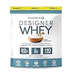 Designer Wellness, Designer Whey, Natural Whey Protein Powder with Probiotics, Fiber, and Key B-Vitamins for Energy, Gluten-Free, Purely Unflavored, 2 lb