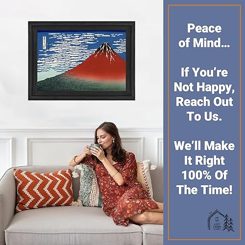 Miniatura 5 de Katsushika Hokusai - Lienzo enmarcado para decoración de pared, lienzo de reproducción de pintura fina  Impresión de galería en marco de madera