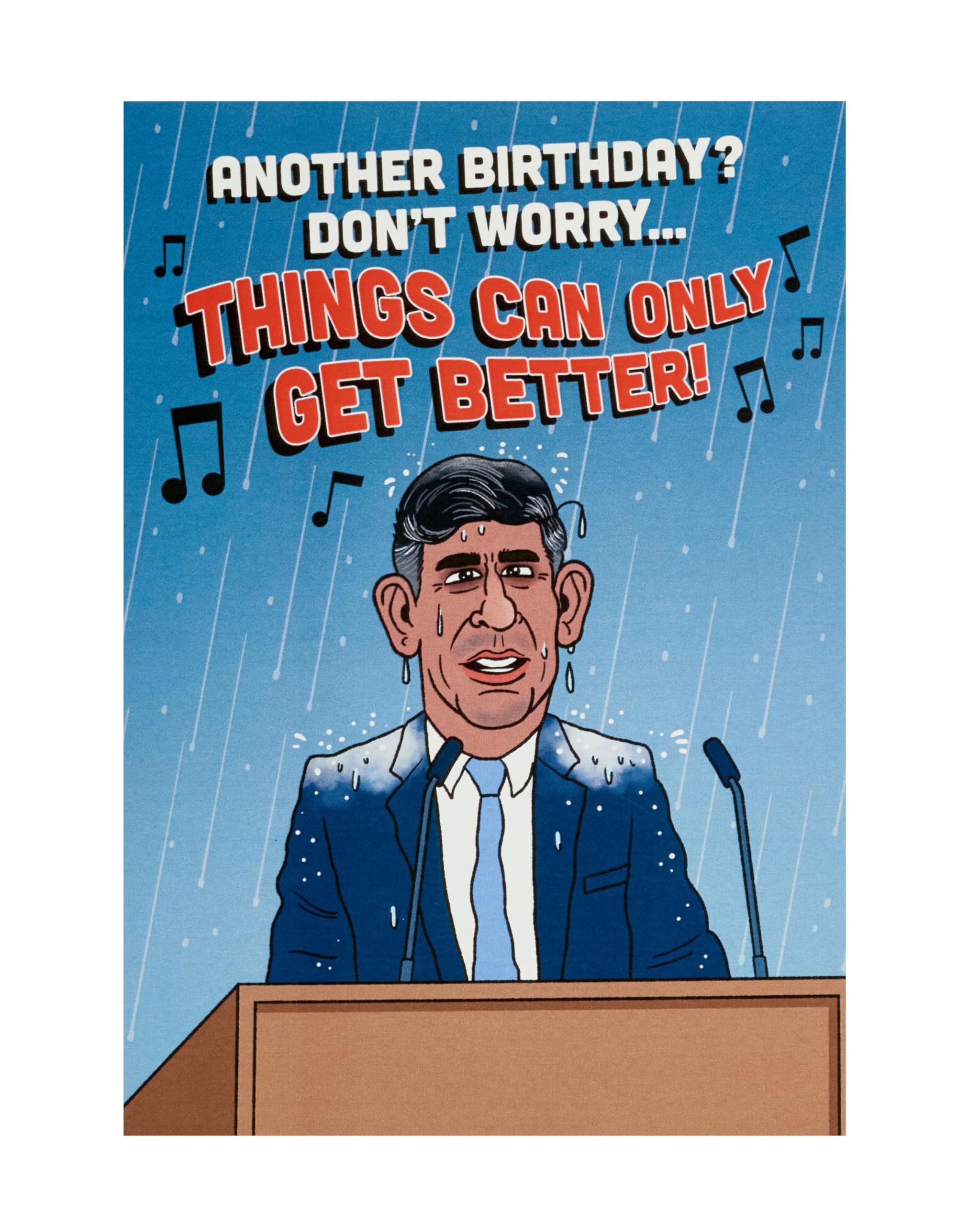 UK Greetings Birthday Card for Him/Her/Friend - Funny Rishi Sunak Design