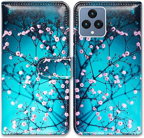 Miniatura 23 de REVVL 6 5G - Funda para teléfono Bcov Paris Tower Butterfly de piel con tapa para teléfono con ranura para tarjetas, soporte para T-Mobile REVVL 6 5G