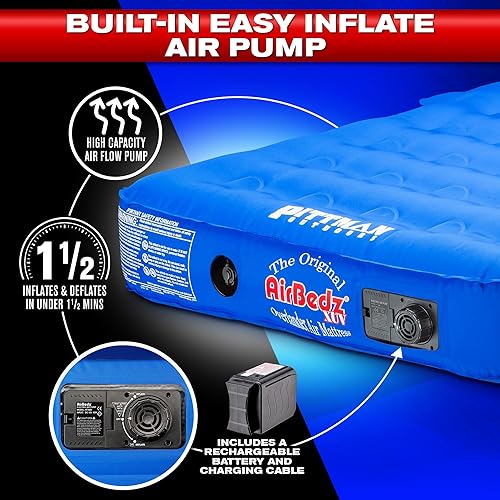 Miniatura 4 de Pittman Airbedz - Colchón de aire JeepSUV con bomba incorporada, colchón de 4 corredores de primera calidad, colchón de aire Jeep Wrangler y colchón