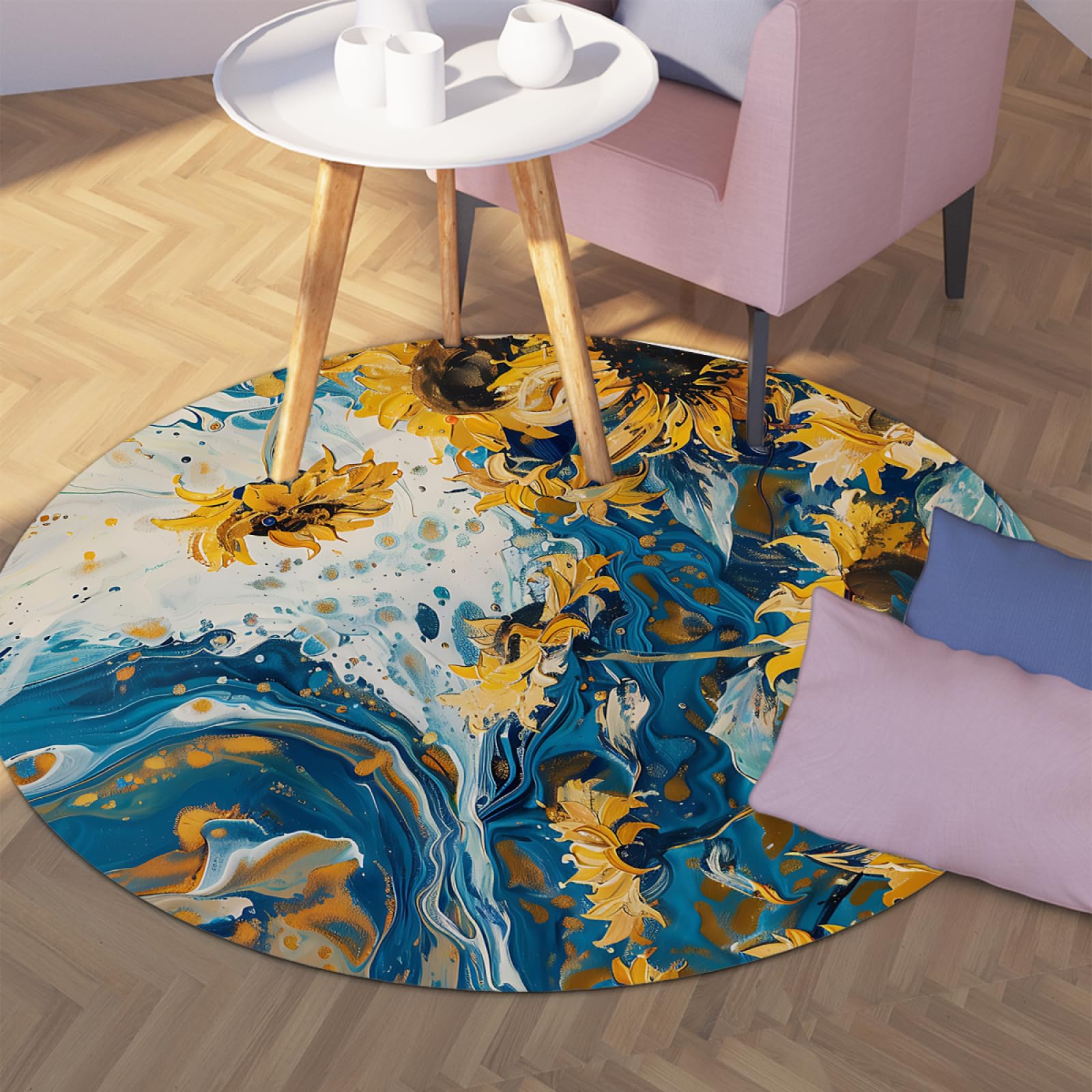 Tapis rond lavable et antidérapant pour simplifier votre quotidien
