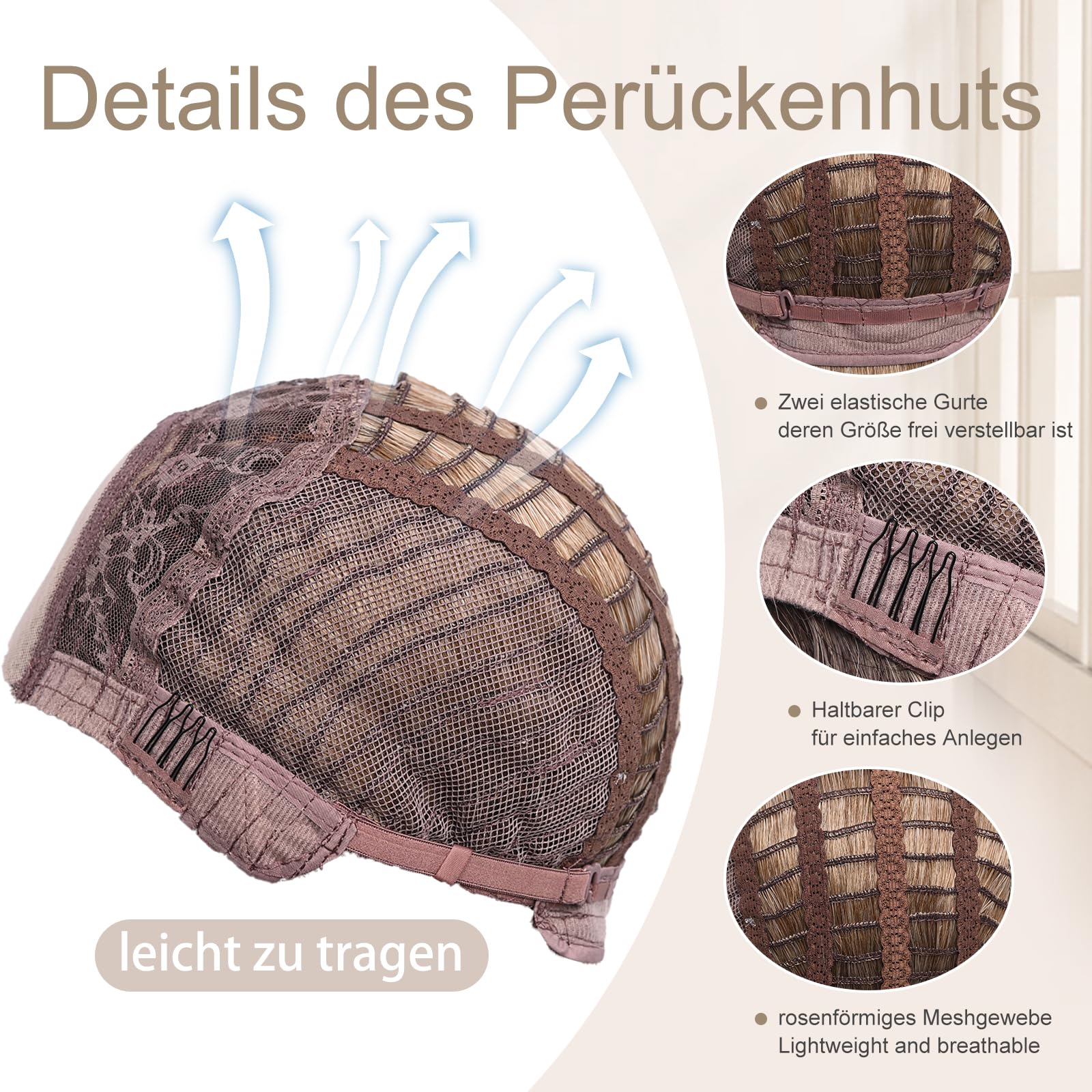 Lange Ombre blonden Perücken für Frauen Mädchen 66 cm Lockige synthetische Hitzebeständige Faser Cosplay Kostüm Charmante Perücke für Tägliche Karneval Fasching (Ombre blonden)