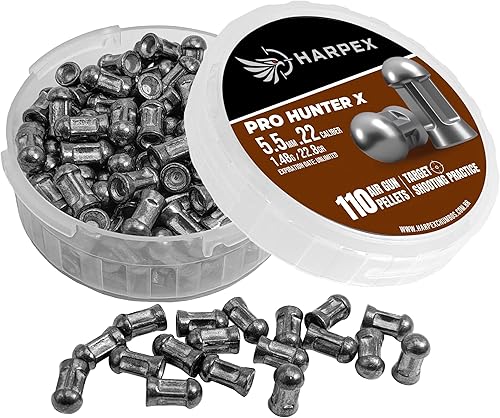 Miniatura 3 de Harpex Pro Hunter X .22 Cal Airgun Pellets  22.8 Grain Domed Design  Balanced Accuracy & Power  Premium Lead Pellets for Target Shooting, Training &
