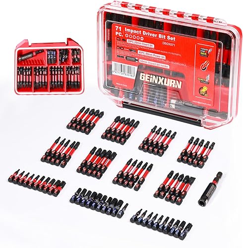 Miniatura 12 de Juego de 76 piezas de puntas de destornillador de impacto, puntas de poder multi-inserto magnéticas de acero S2 con soporte para puntas de impacto