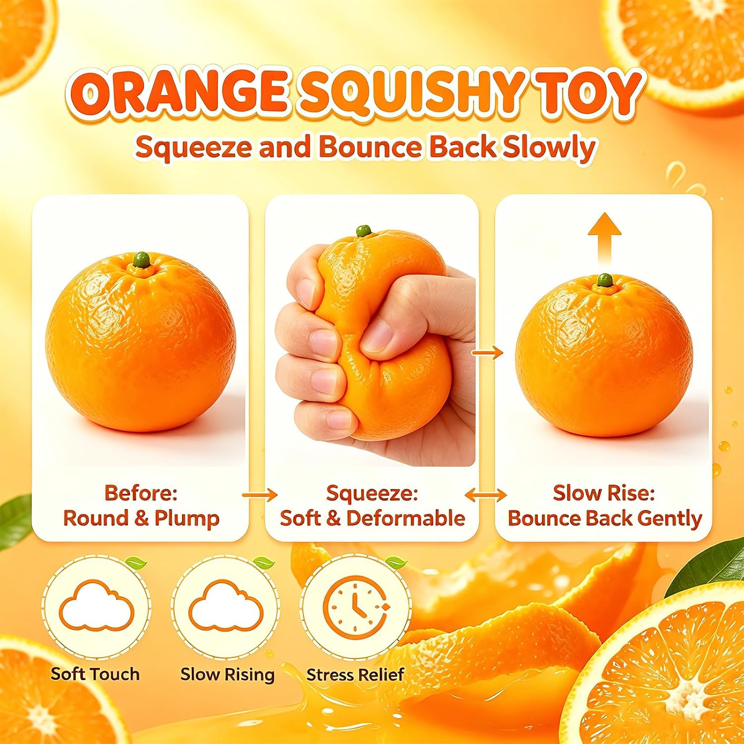 Crunchy Squishy, Slow Rising Squeeze Fidget Toy ASMR Sensory Toys for Adult image 2