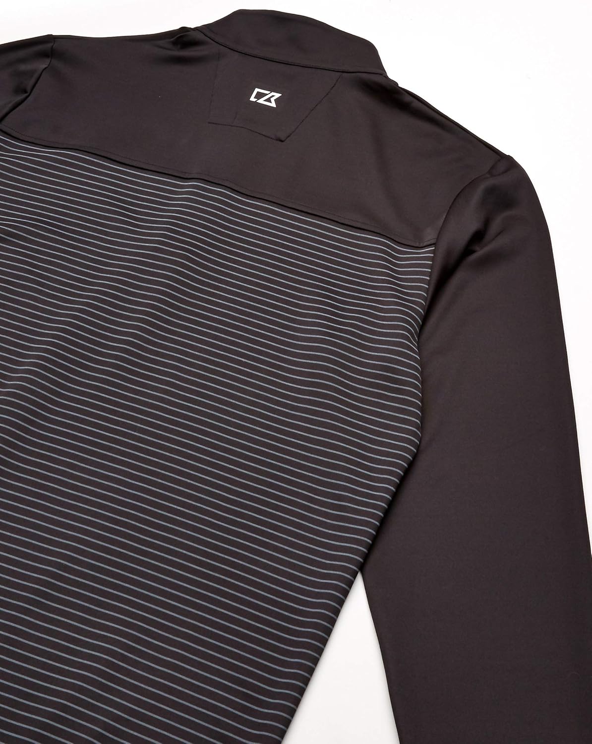 Cutter & Buck Men's Drytec UPF 50+ Double Knit Traverse Stripe Half Zip Pullover - Image 2