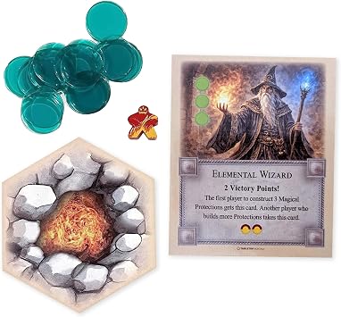 Elemental Golem Scenario Compatible with Catans Settlers of Catan and Seafarers Expansion 3-4 Players, Fire Elemental